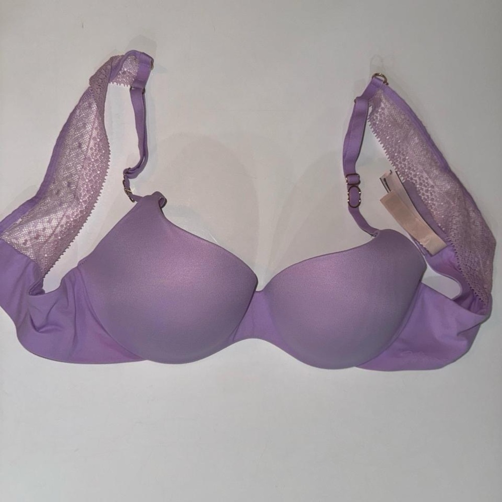 34B Victoria’s Secret lined demi bra light purple lavender